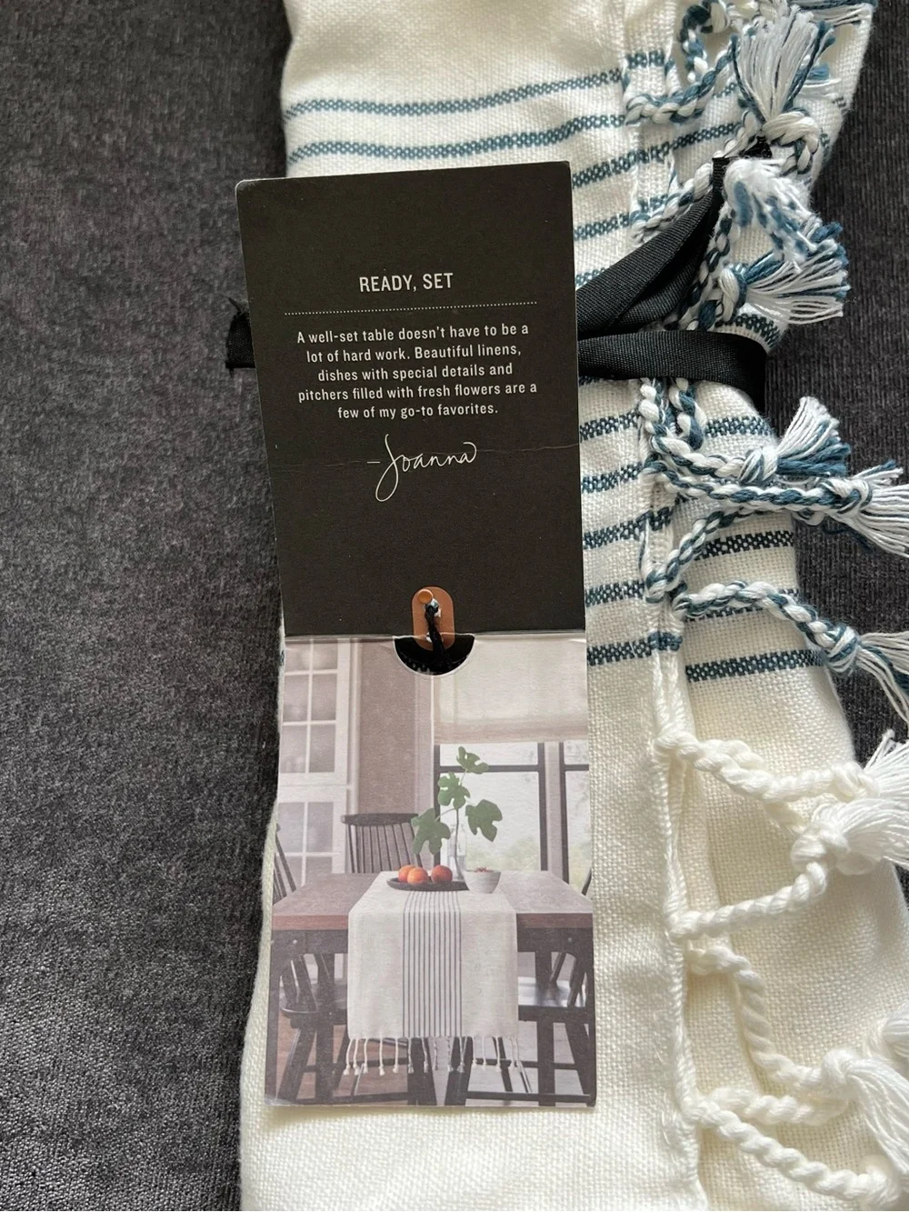NWT Hearth & Hand with Magnolia Table Runner 14”x72”